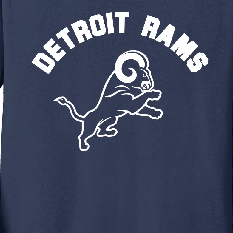 Detroit Rams Kids Long Sleeve Shirt