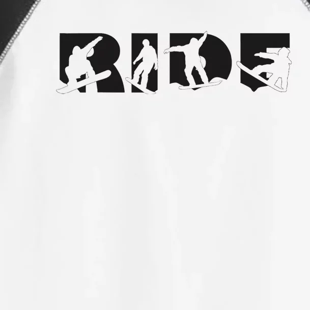 Dark Ride Snowboard Snowboarding Epic Snowboarder Graphic Toddler Fine Jersey T-Shirt