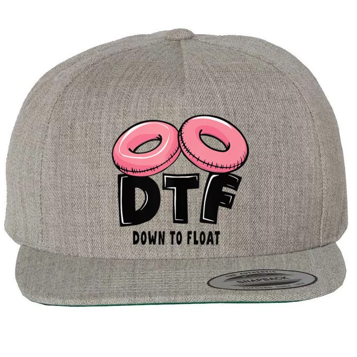 Dtf River Tubing Down To Float Summer Float Trip Wool Snapback Cap