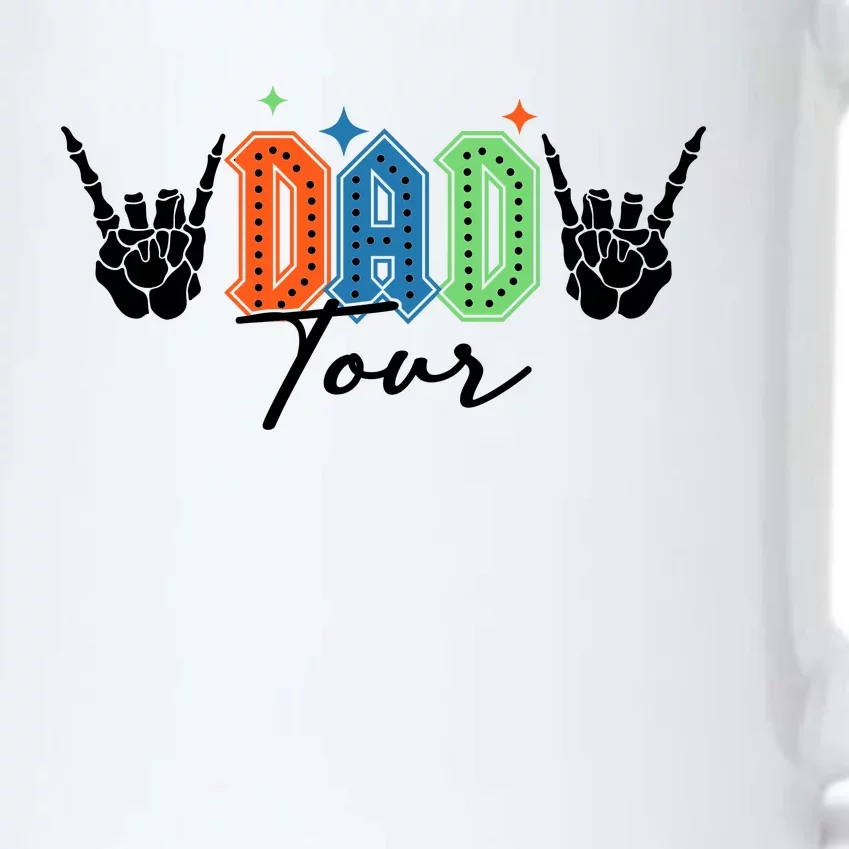 Dad Rock Tour Best Gift For Fathers Front & Back Black Color Changing Mug