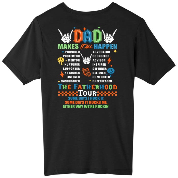 Dad Rock Tour Best Gift For Fathers Front & Back ChromaSoft Performance T-Shirt