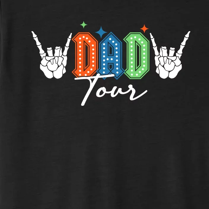 Dad Rock Tour Best Gift For Fathers Front & Back ChromaSoft Performance T-Shirt