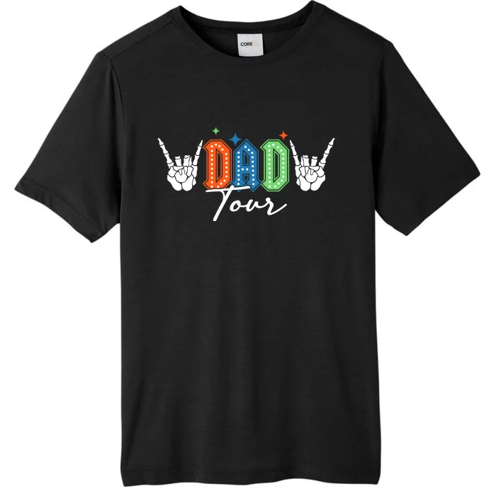 Dad Rock Tour Best Gift For Fathers Front & Back ChromaSoft Performance T-Shirt