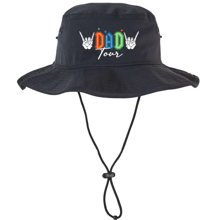 Dad Rock Tour Best Gift For Fathers Front & Back Legacy Cool Fit Booney Bucket Hat