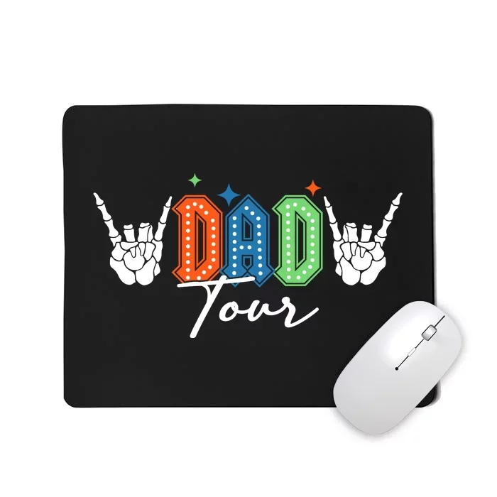 Dad Rock Tour Best Gift For Fathers Front & Back Mousepad