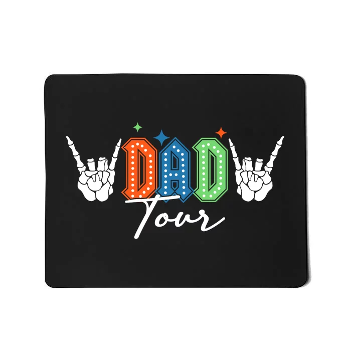 Dad Rock Tour Best Gift For Fathers Front & Back Mousepad