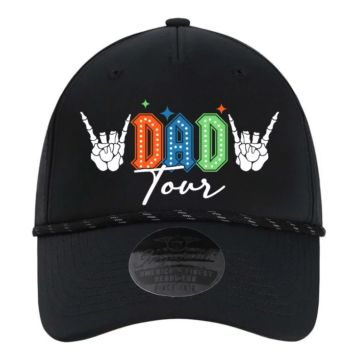 Dad Rock Tour Best Gift For Fathers Front & Back Performance The Dyno Cap