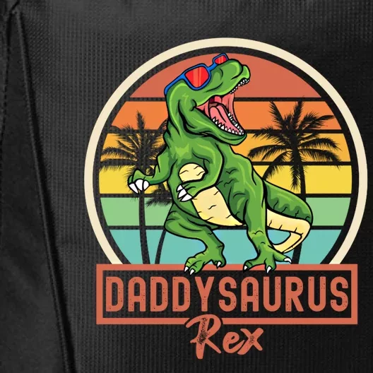 Daddysaurus Rex T Rex Dinosaur Daddy Saurus Family Matching Gift City Backpack