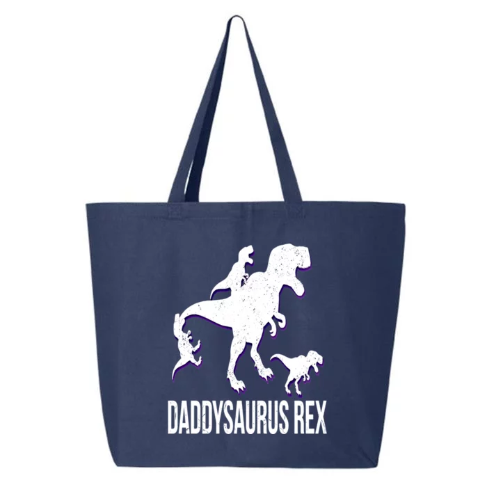 Daddysaurus Rex Tee Silohouette Gift 25L Jumbo Tote