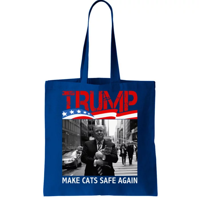 Democratic Republican Trump Make Cats Safe Again Harris Tote Bag