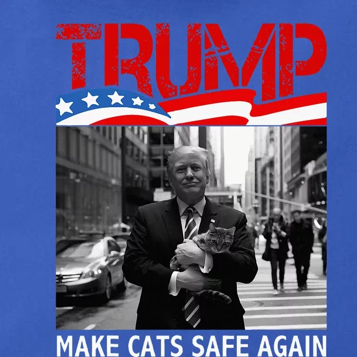 Democratic Republican Trump Make Cats Safe Again Harris Zip Tote Bag