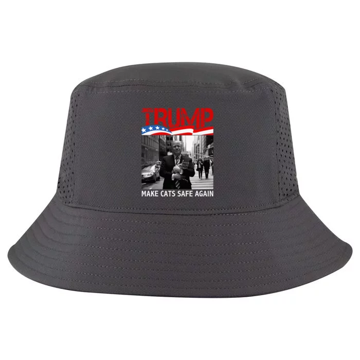 Democratic Republican Trump Make Cats Safe Again Harris Cool Comfort Performance Bucket Hat