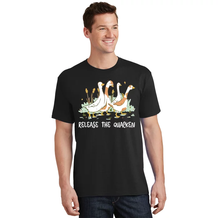 Ducks Release The Quacken Cute Duck T-Shirt