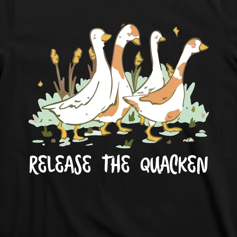 Ducks Release The Quacken Cute Duck T-Shirt