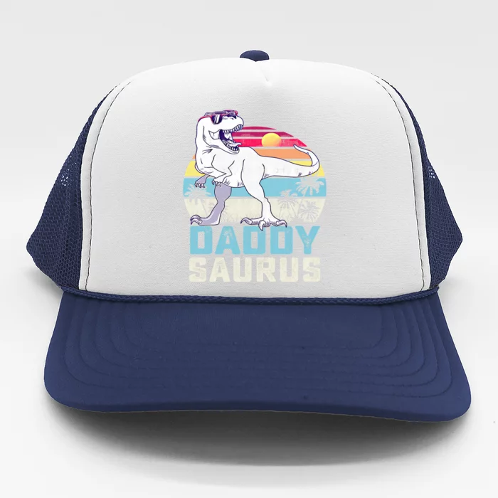 Daddysaurus Rex Tee Fathers Day Sun Beach Gift Trucker Hat