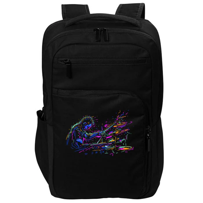 Drummer Abstract Impact Tech Backpack