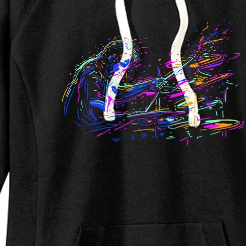 Drummer Abstract Women's Fleece Hoodie