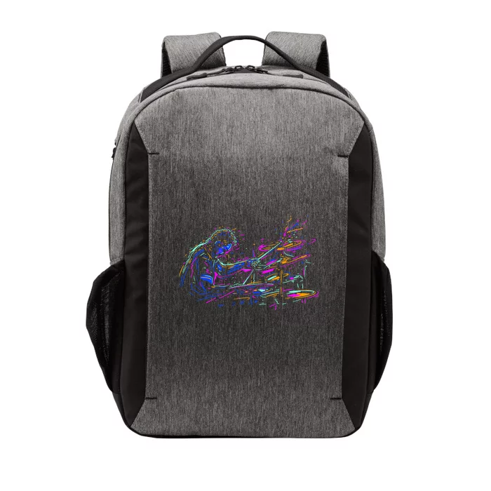 Drummer Abstract Vector Backpack