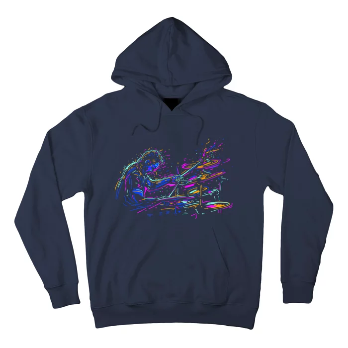 Drummer Abstract Hoodie