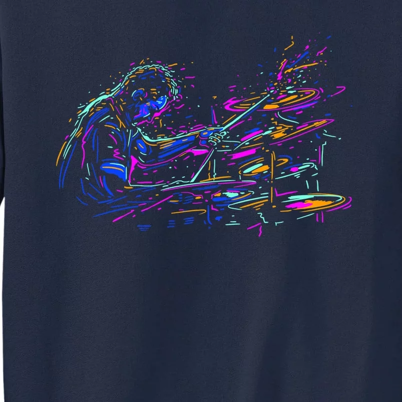 Drummer Abstract Tall Sweatshirt