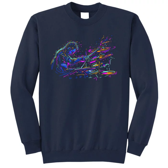 Drummer Abstract Tall Sweatshirt