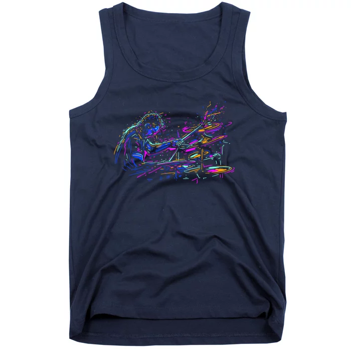 Drummer Abstract Tank Top