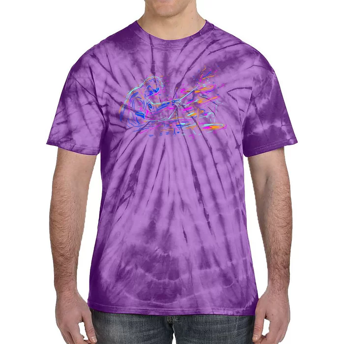 Drummer Abstract Tie-Dye T-Shirt