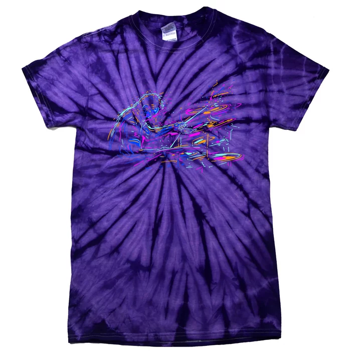 Drummer Abstract Tie-Dye T-Shirt