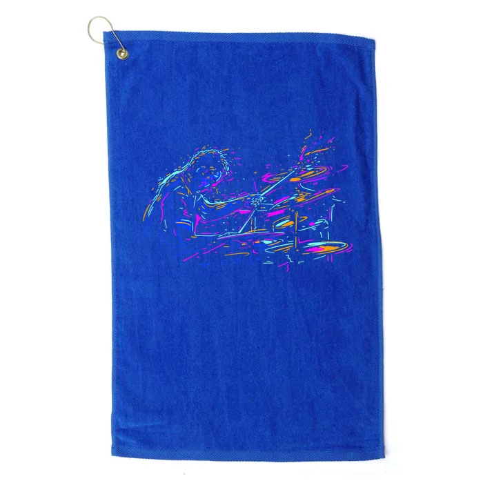 Drummer Abstract Platinum Collection Golf Towel