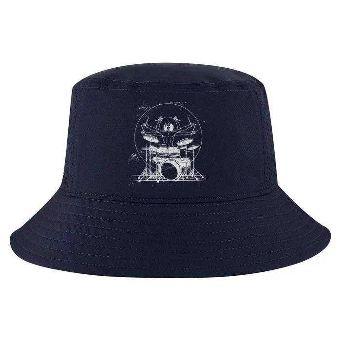 Drummer Playing Rock Band Illustration Cool Comfort Performance Bucket Hat