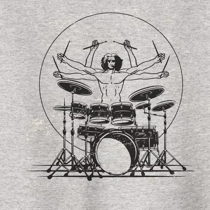 Drummer Playing Rock Band Illustration Toddler T-Shirt