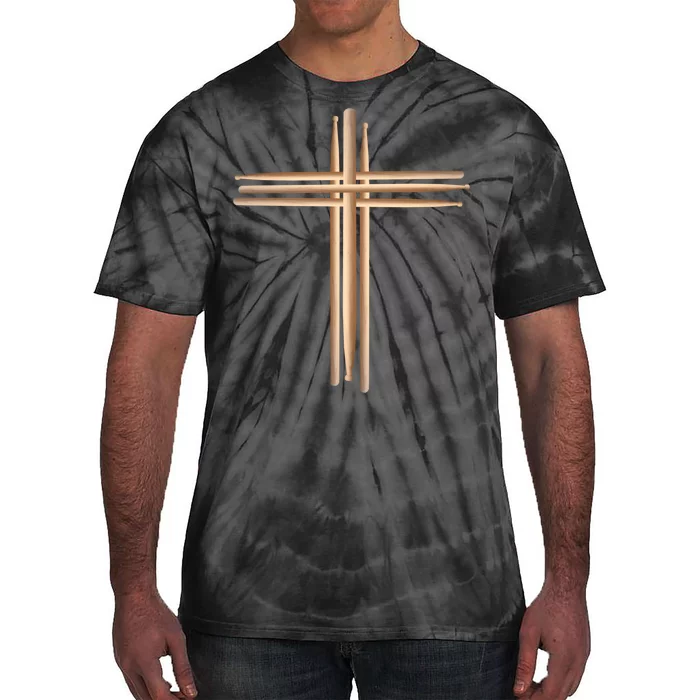 Drumsticks Cross Tie-Dye T-Shirt