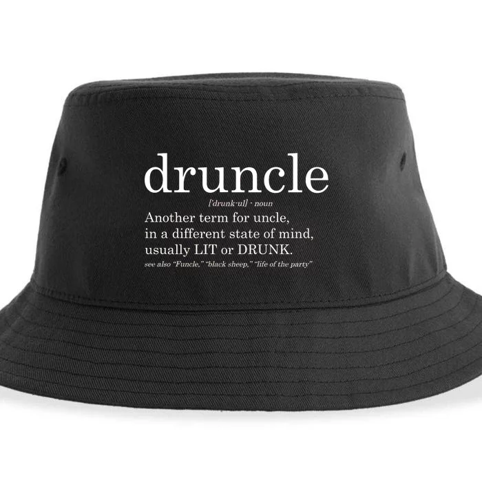 Druncle Another Term For Uncle Usually Lit Sustainable Bucket Hat