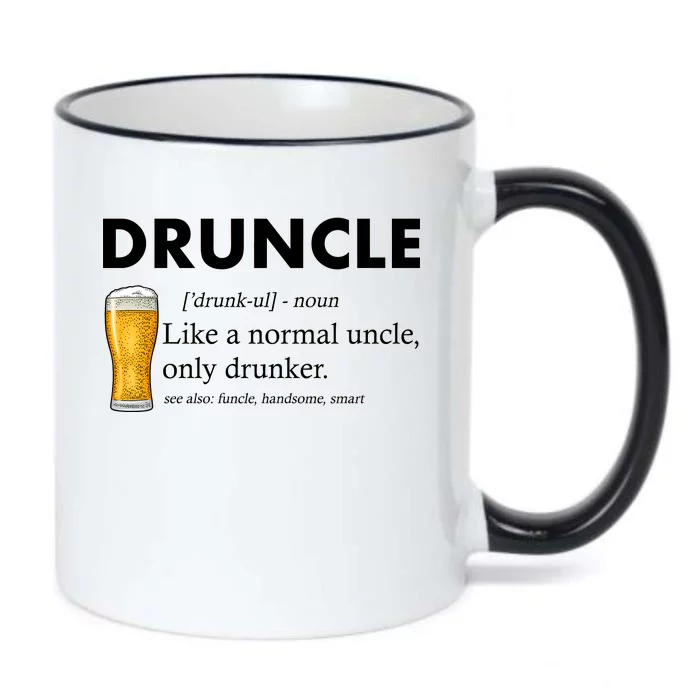 Druncle Funny Uncle Definition See Also Funcle Black Color Changing Mug