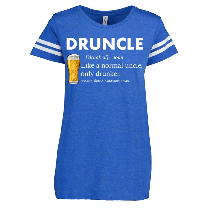 Druncle Funny Uncle Definition See Also Funcle Enza Ladies Jersey Football T-Shirt