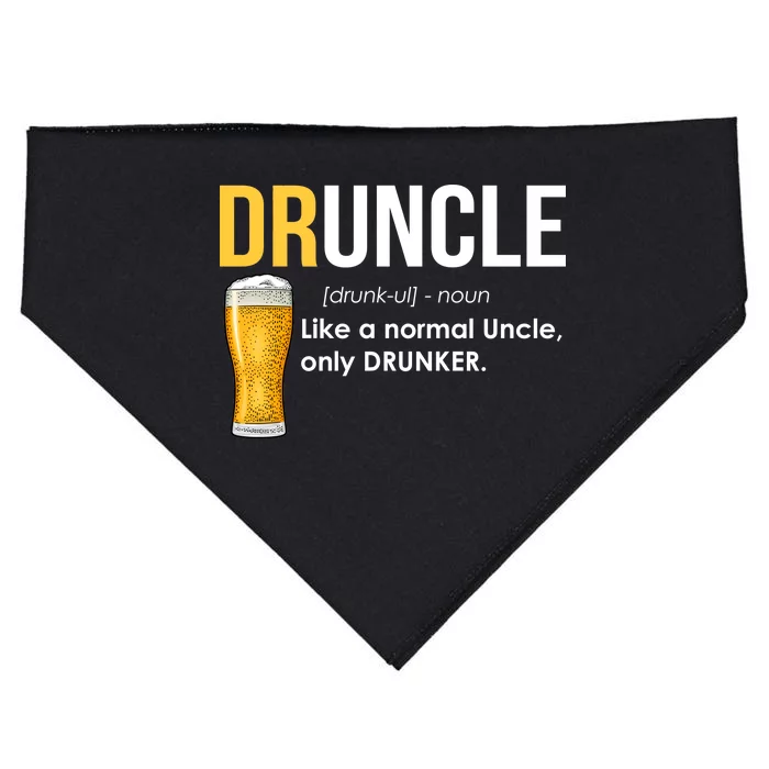 Druncle Like a Normal Uncle Only Drunker USA-Made Doggie Bandana