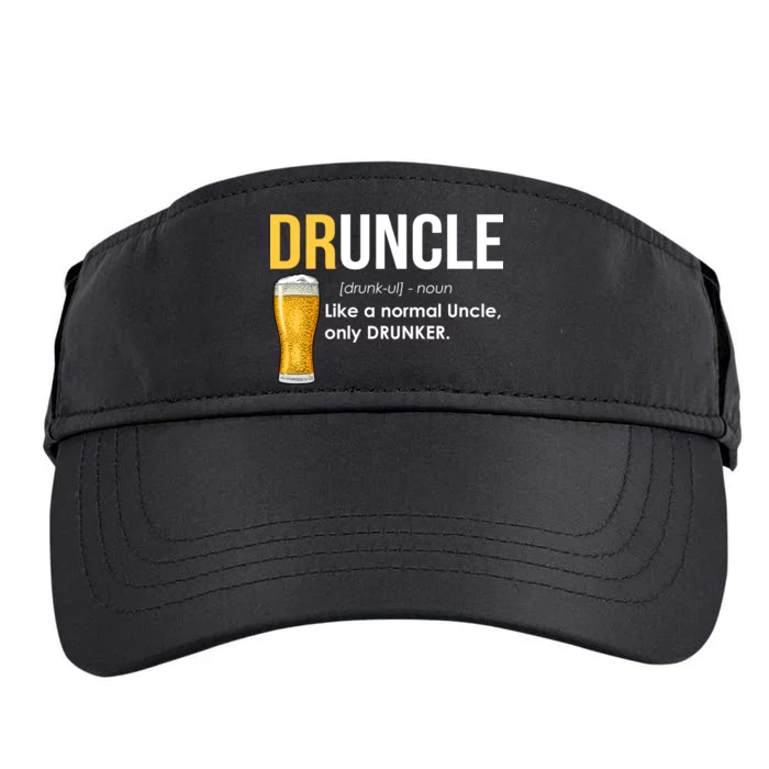 Druncle Like a Normal Uncle Only Drunker Adult Drive Performance Visor