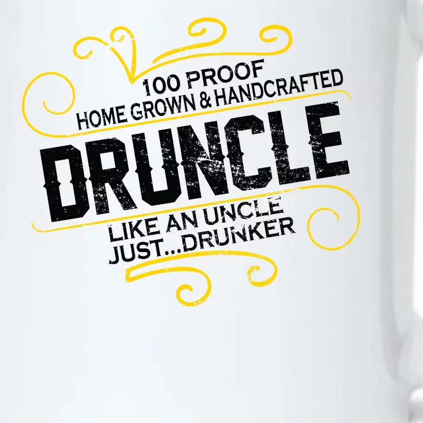 Druncle Like A Uncle Just Drunker Black Color Changing Mug