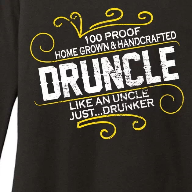 Druncle Like A Uncle Just Drunker Womens CVC Long Sleeve Shirt