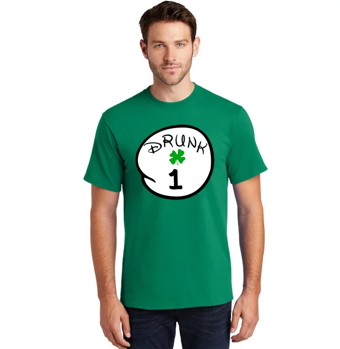 Drunk 1 2 3 4 5 Clover Personalized St Patrick's Day Tall T-Shirt