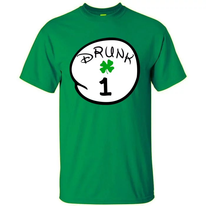 Drunk 1 2 3 4 5 Clover Personalized St Patrick's Day Tall T-Shirt