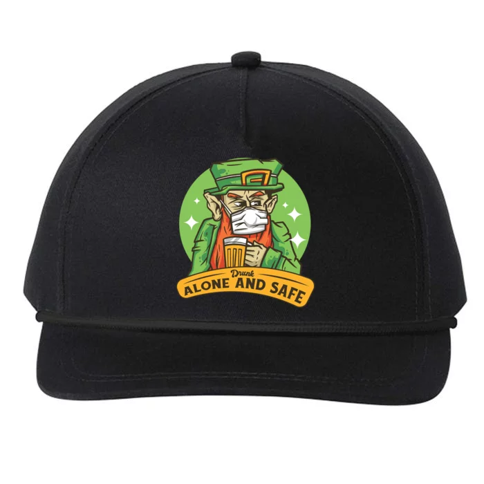 Drunk Alone And Safe Snapback Five-Panel Rope Hat