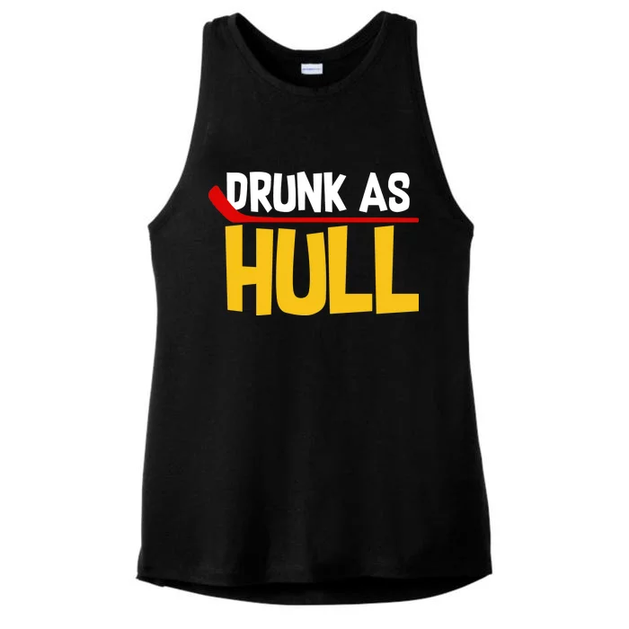 Drunk As Hull Ladies Tri-Blend Wicking Tank