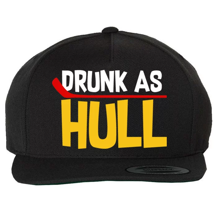 Drunk As Hull Wool Snapback Cap