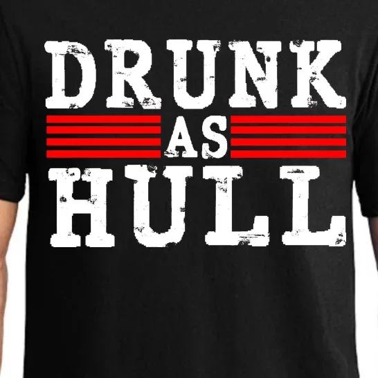 Drunk As Hull Funny Hockey Pajama Set