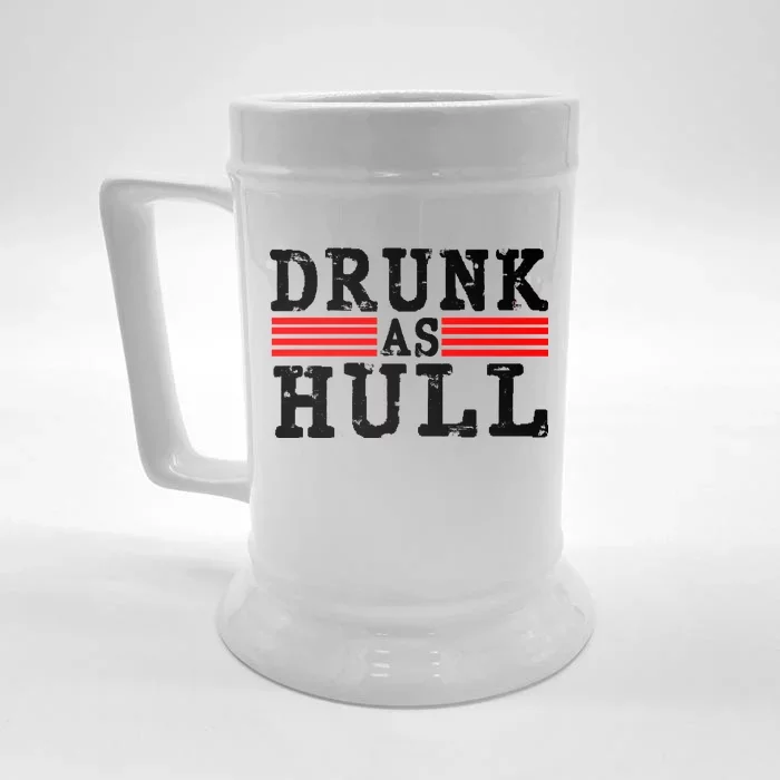 Drunk As Hull Funny Hockey Front & Back Beer Stein