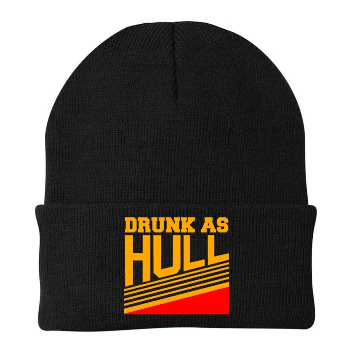 Drunk As Hull Logo Knit Cap Winter Beanie