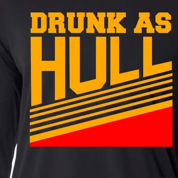 Drunk As Hull Logo Cooling Performance Long Sleeve Crew