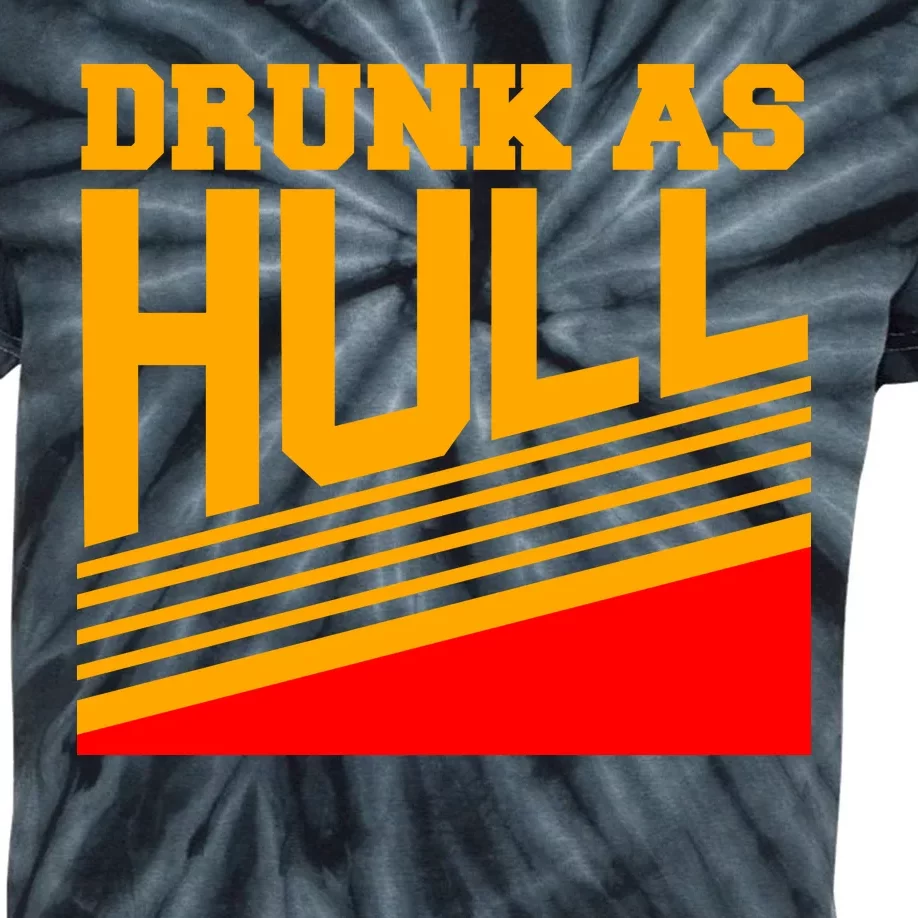 Drunk As Hull Logo Kids Tie-Dye T-Shirt