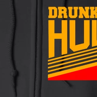 Drunk As Hull Logo Full Zip Hoodie